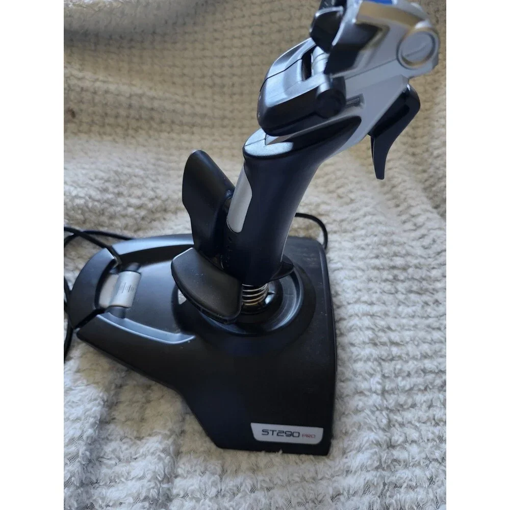 Saitek ST290 Pro 5 Button Joystick & Throttle Flight Stick Simulator #saitek